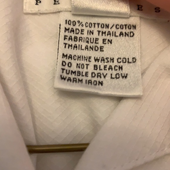 Talbots Petite Womens White Button Down Shirt 6P - Picture 3 of 4